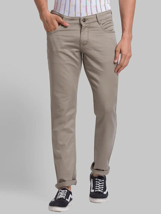 Men Tapered Fit Grey Jeans