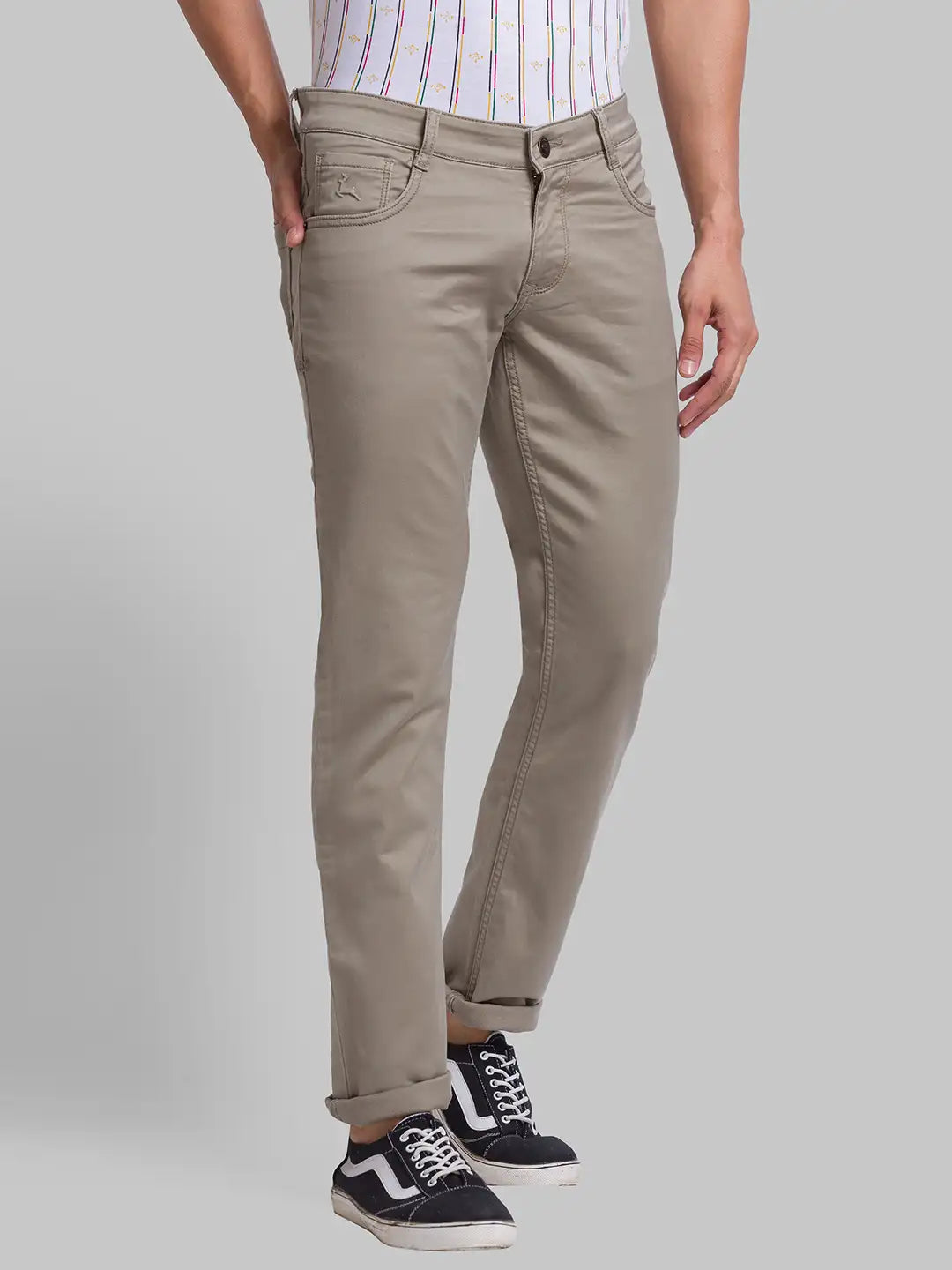 Men Tapered Fit Grey Jeans