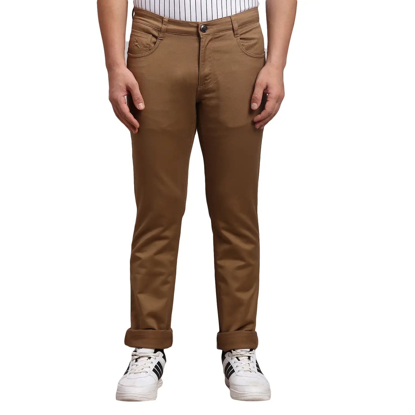 Men Slim Tapered Fit Blue Jeans