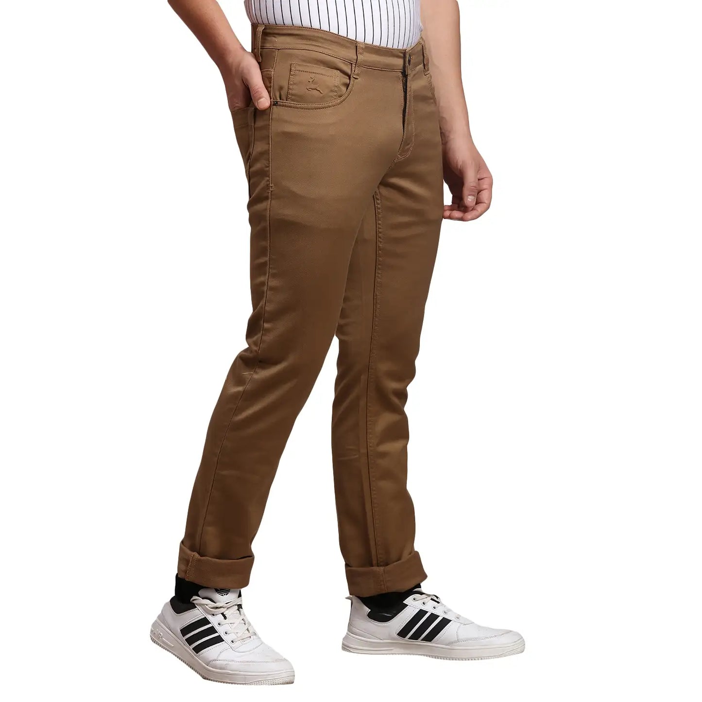 Men Slim Tapered Fit Blue Jeans