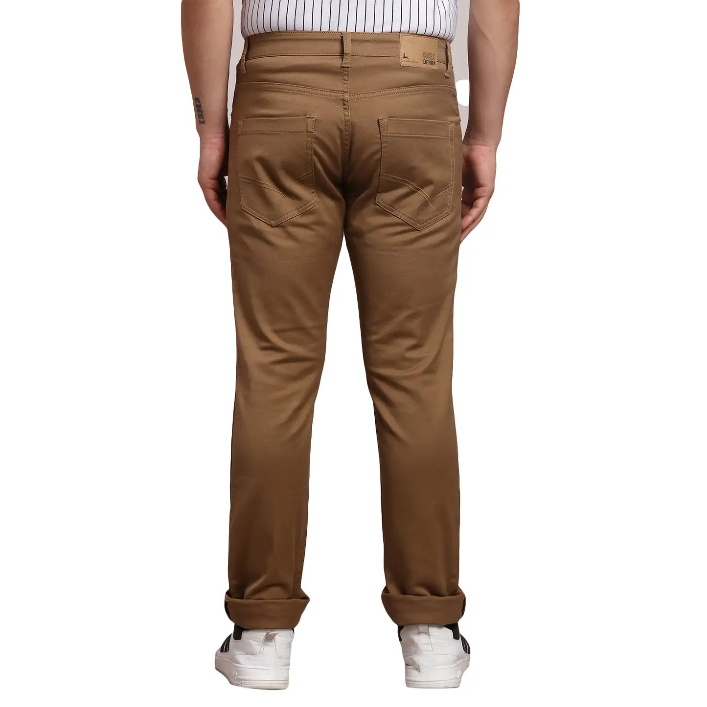 Men Slim Tapered Fit Blue Jeans