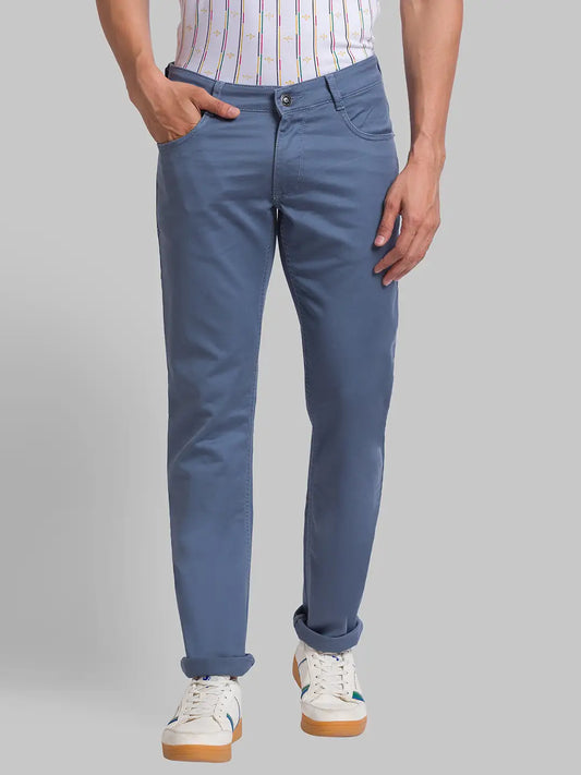 Men Tapered Fit Blue Jeans