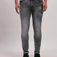 Men Blue Slim Tapered Fit Plain Cotton Blend Jeans