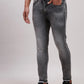 Men Blue Slim Tapered Fit Plain Cotton Blend Jeans