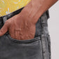 Men Blue Slim Tapered Fit Plain Cotton Blend Jeans