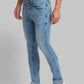 Men Slim Tapered Fit Blue Jeans