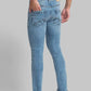 Men Slim Tapered Fit Blue Jeans