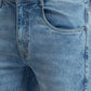 Men Slim Tapered Fit Blue Jeans