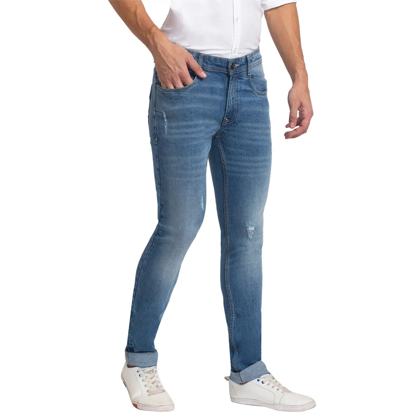 Men Regular Fit White T-Shirt