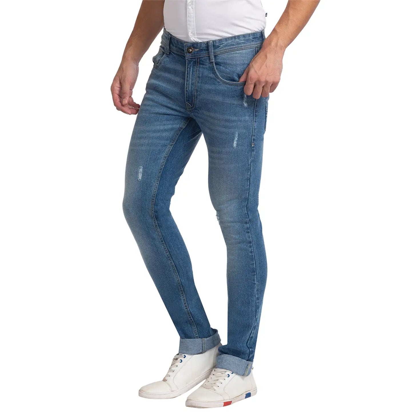 Men Regular Fit White T-Shirt