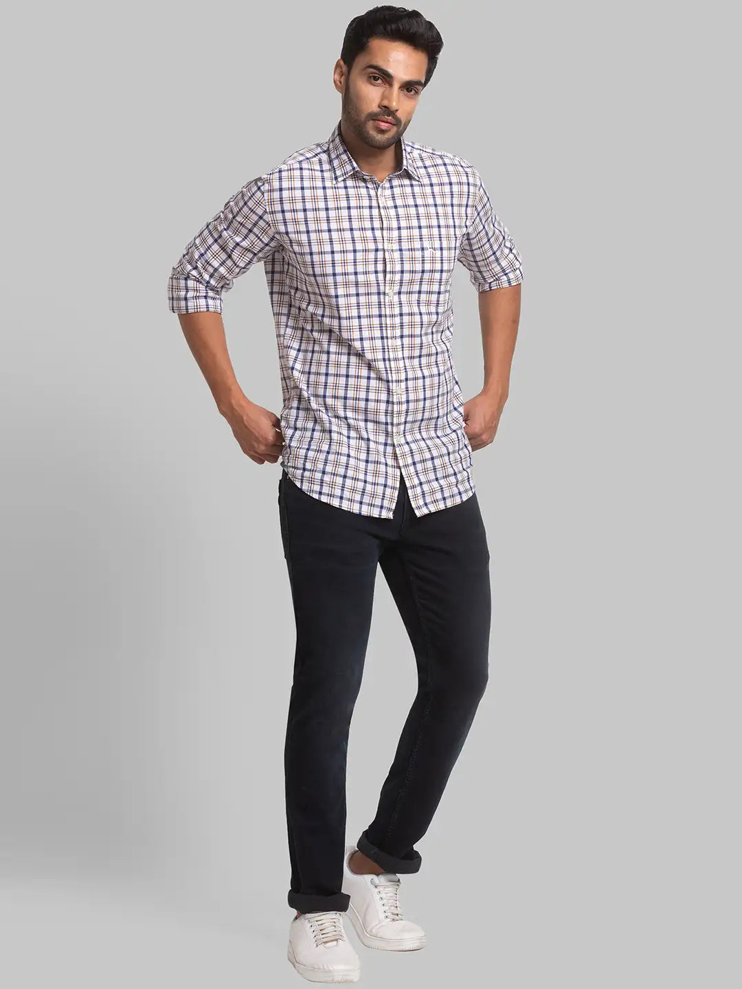 Men Skinny Fit Blue Jeans
