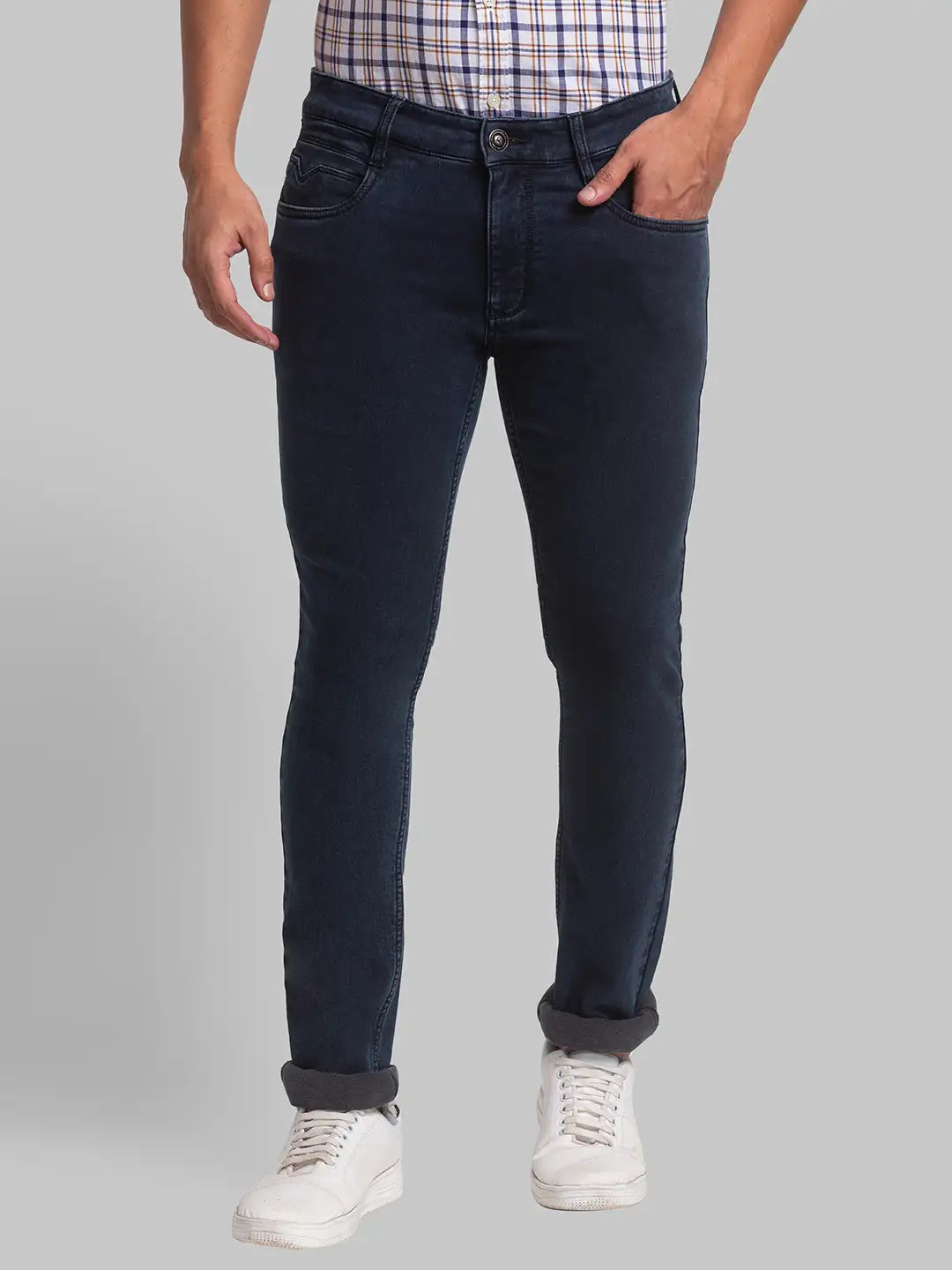 Mens black cropped skinny jeans hot sale