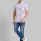 Men Regular Fit Blue Blazer