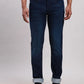 Parx Men Blue Plain Slim Tapered Fit Cotton Blend Jeans