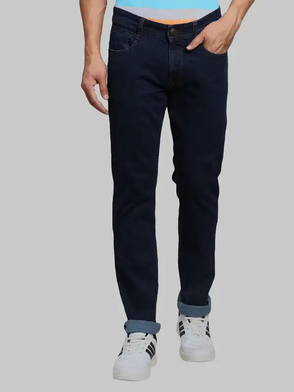 Men Super Slim Fit Blue Jeans