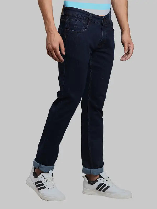 Men Super Slim Fit Blue Jeans