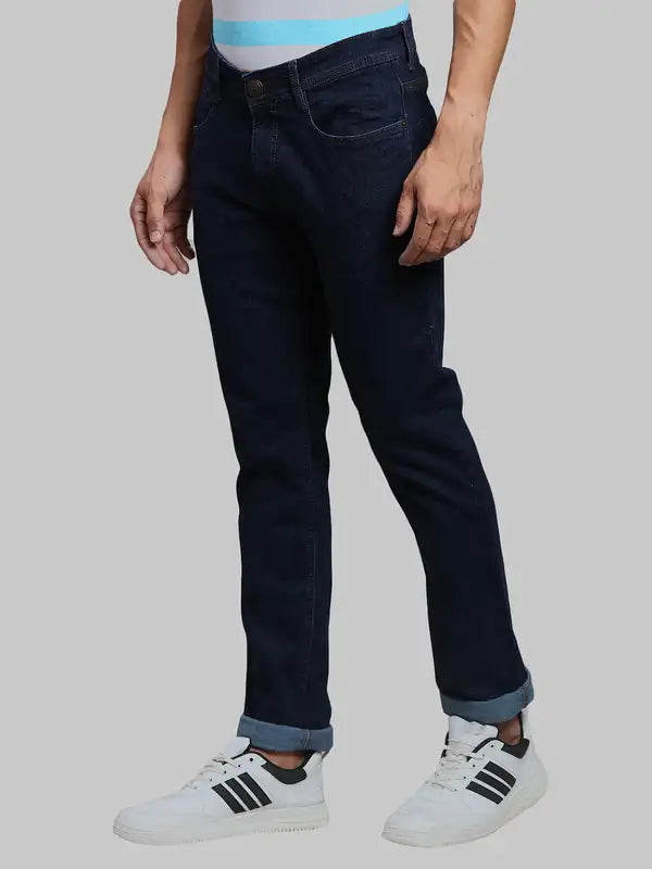 Men Super Slim Fit Blue Jeans