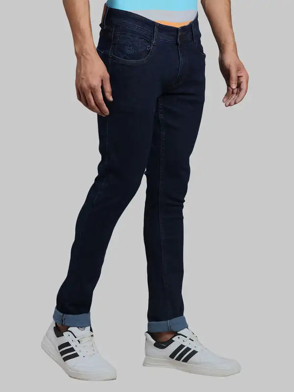 Men Slim Fit Blue Jeans