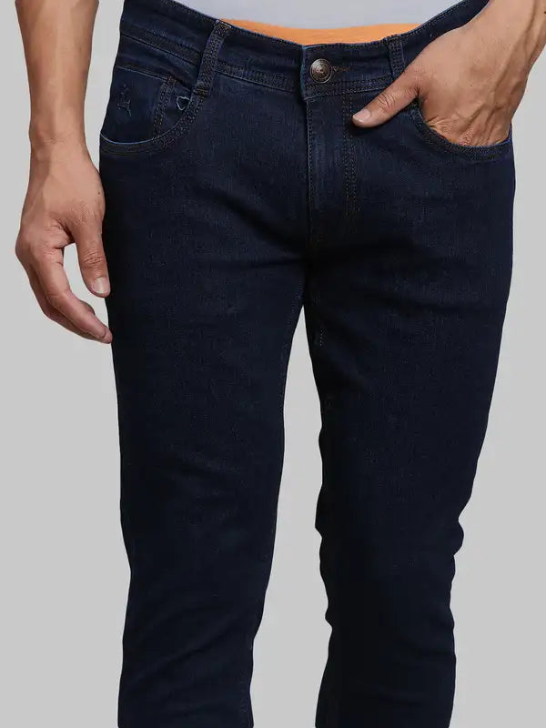 Men Slim Fit Blue Jeans