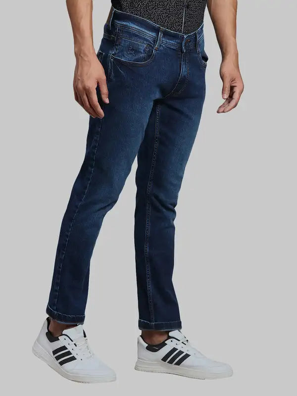 Men Super Slim Fit Blue Jeans