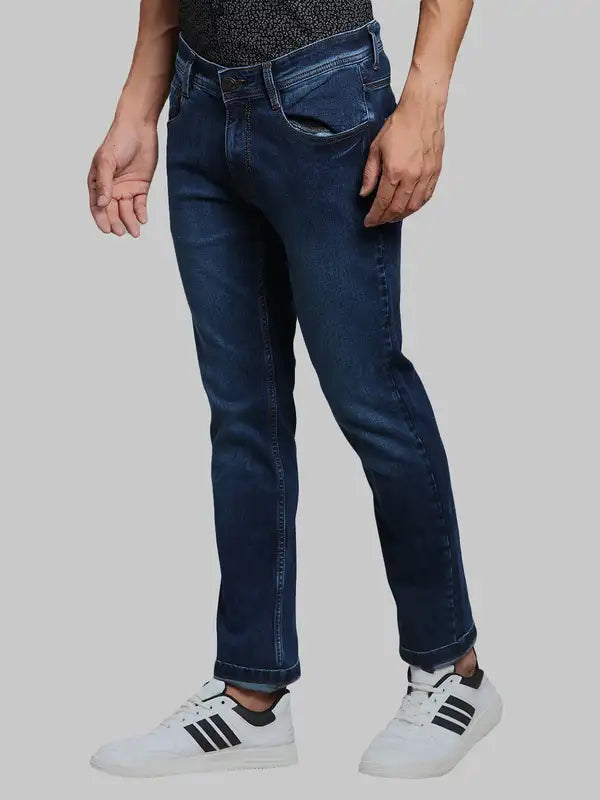 Men Super Slim Fit Blue Jeans
