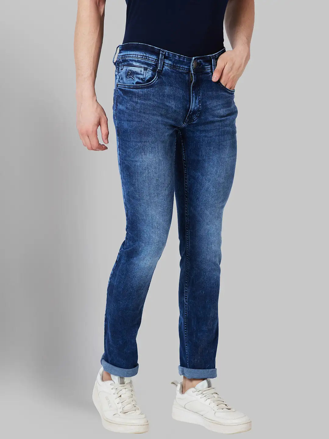 Men Skinny Fit Blue Jeans