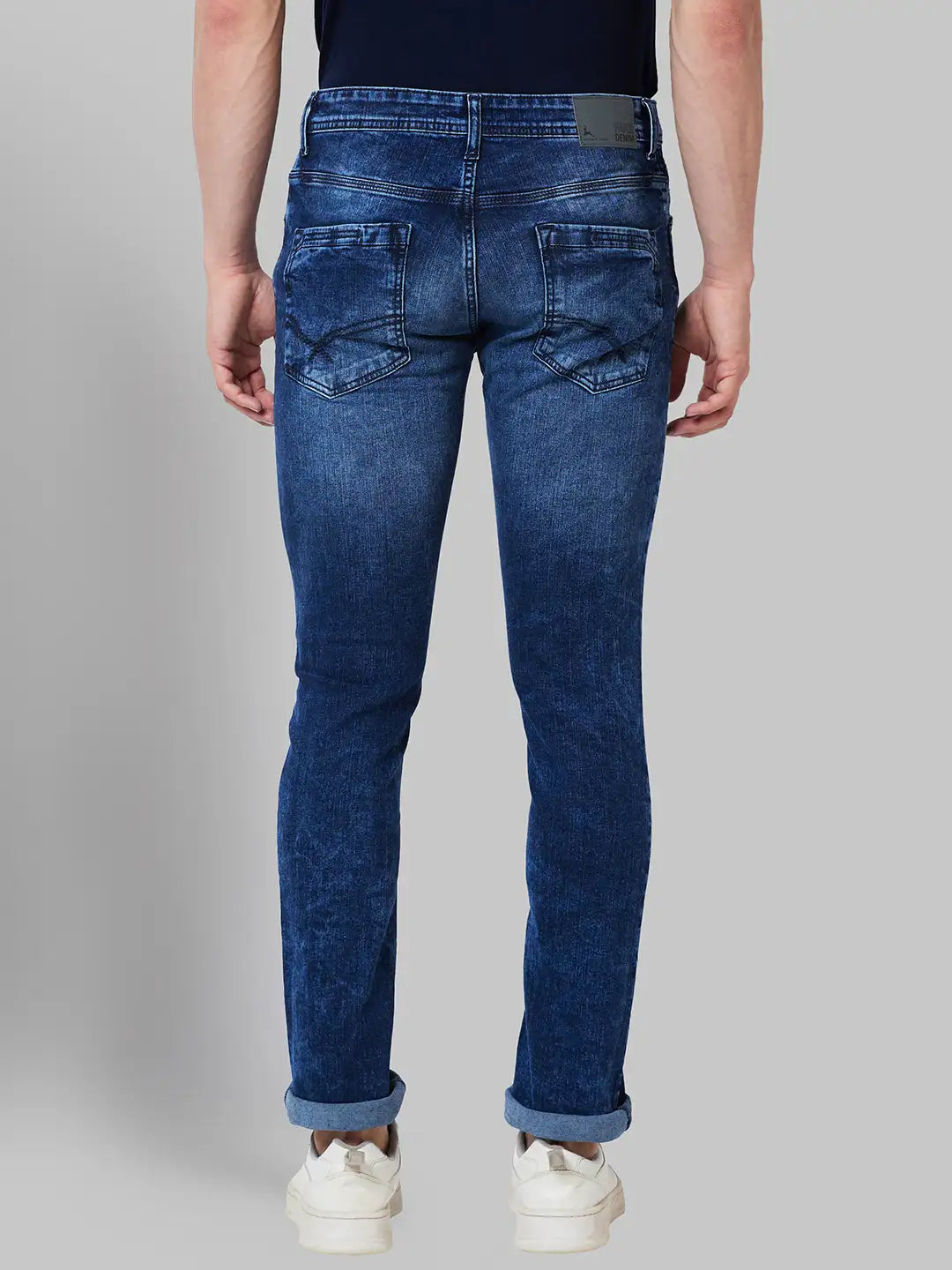 Men Skinny Fit Blue Jeans