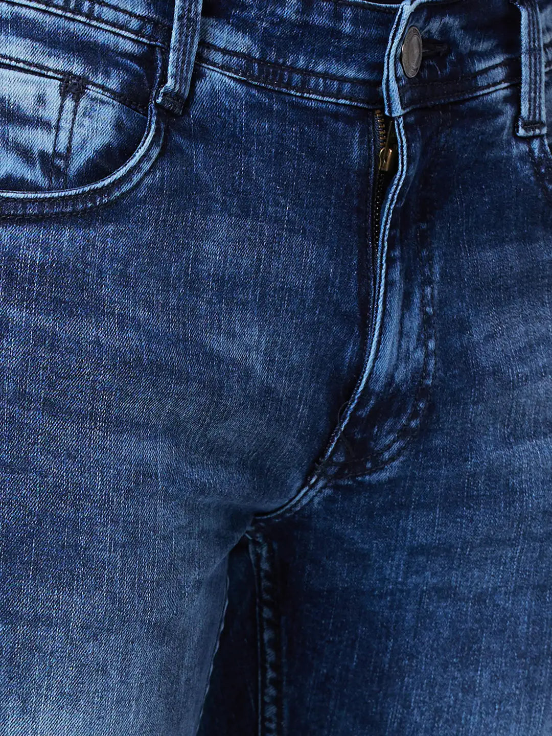 Men Skinny Fit Blue Jeans