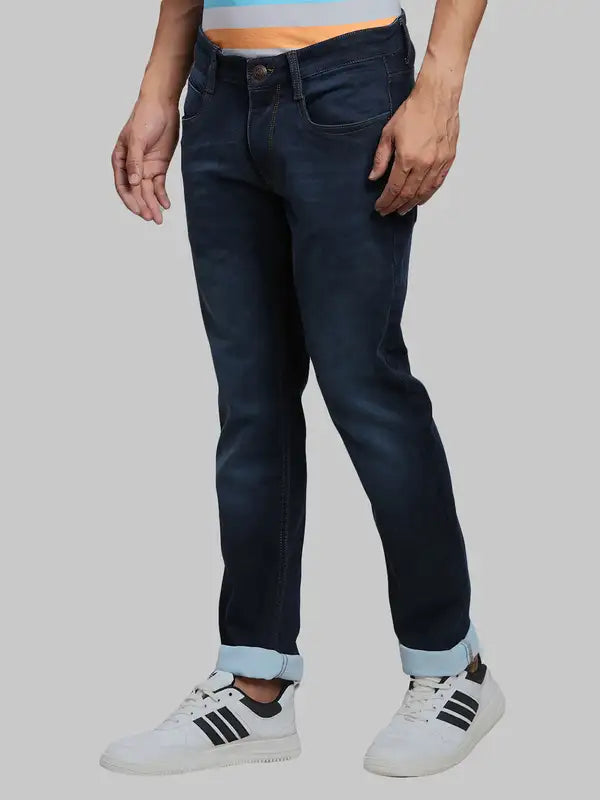 Men Super Slim Fit Blue Jeans