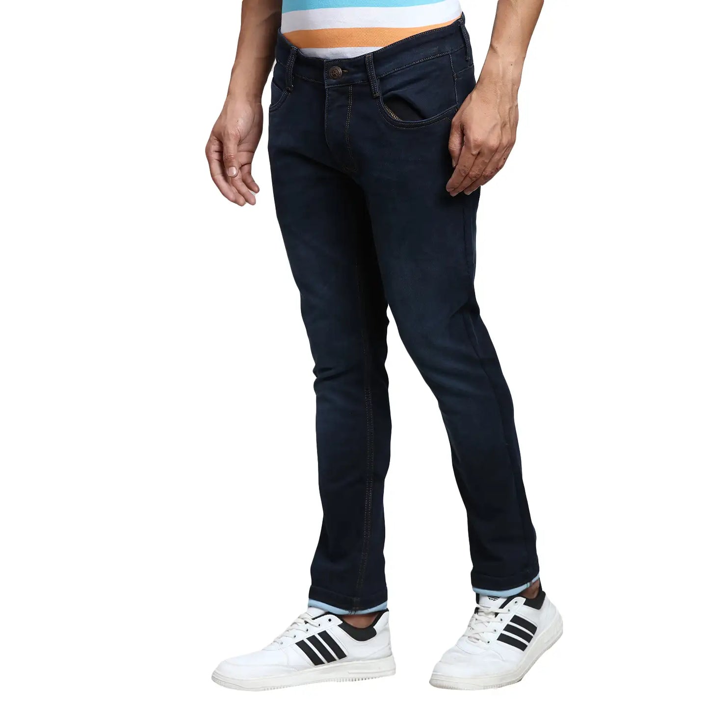 Men Slim Fit Blue Jeans