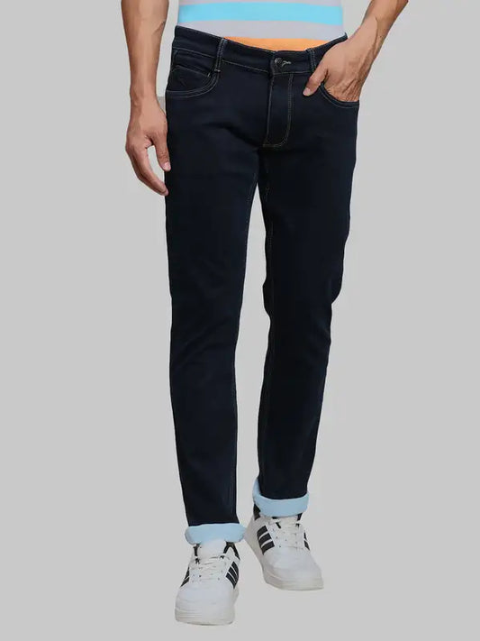 Men Slim Fit Blue Jeans