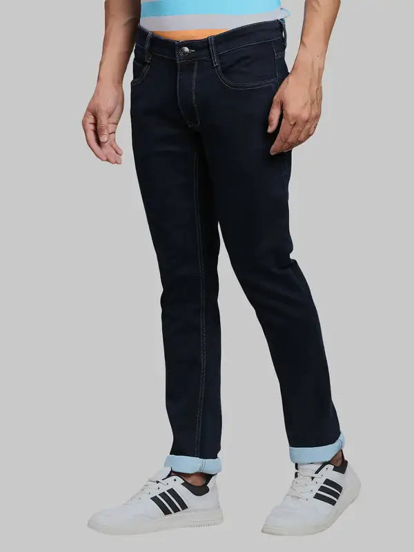 Men Slim Fit Blue Jeans