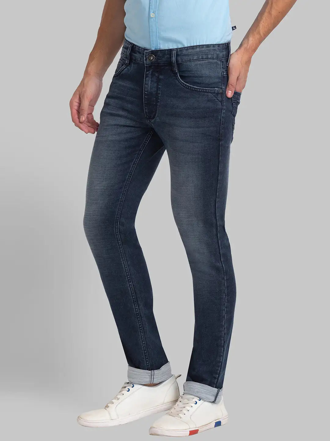 Men Skinny Fit Blue Jeans