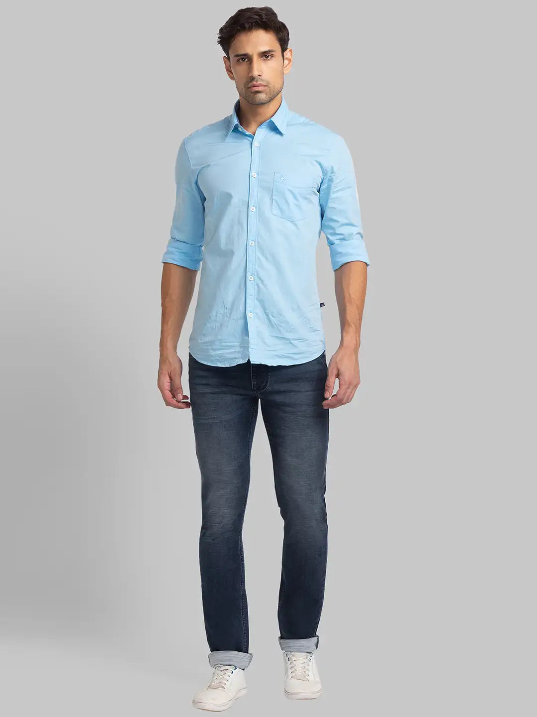 Men Skinny Fit Blue Jeans