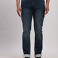 Parx Men Blue Plain Skinny Fit Cotton Blend Jeans