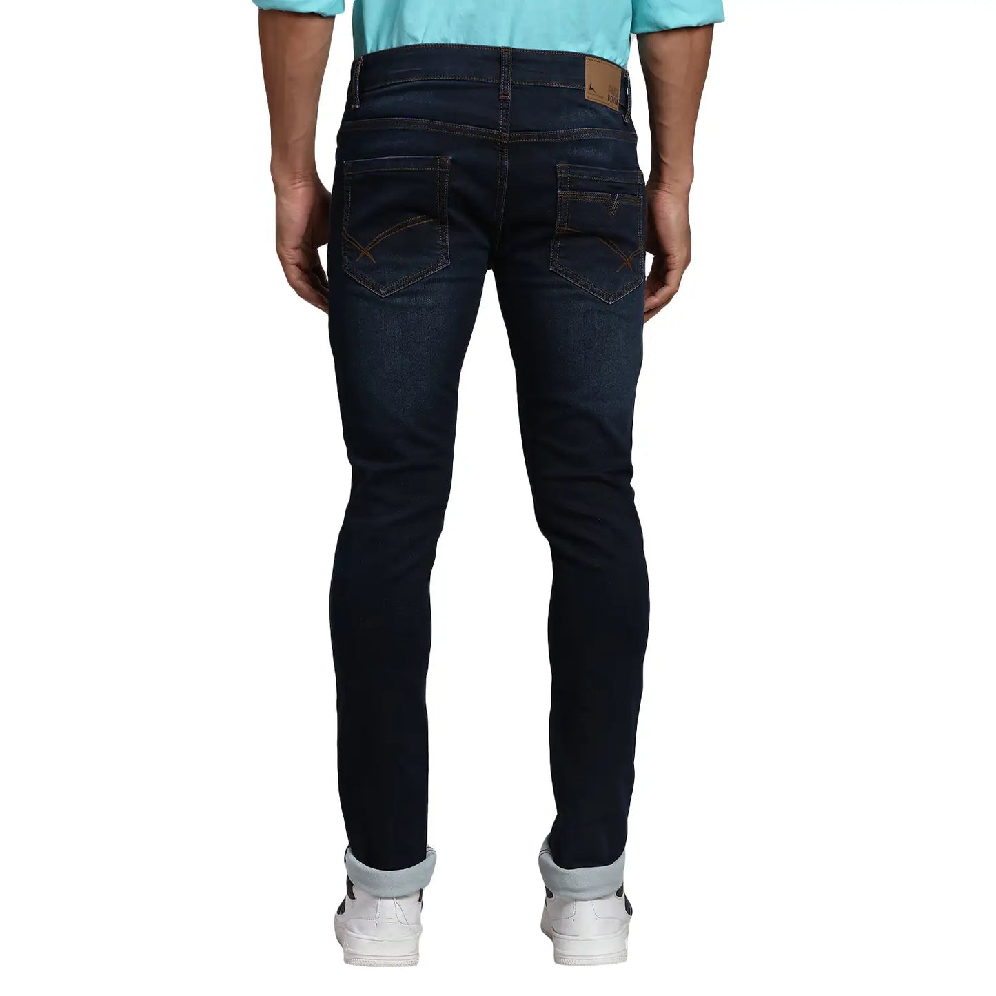 Men Super Slim Fit Blue Jeans