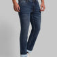 Men Slim Tapered Fit Blue Jeans