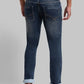 Men Slim Tapered Fit Blue Jeans