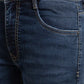 Men Slim Tapered Fit Blue Jeans