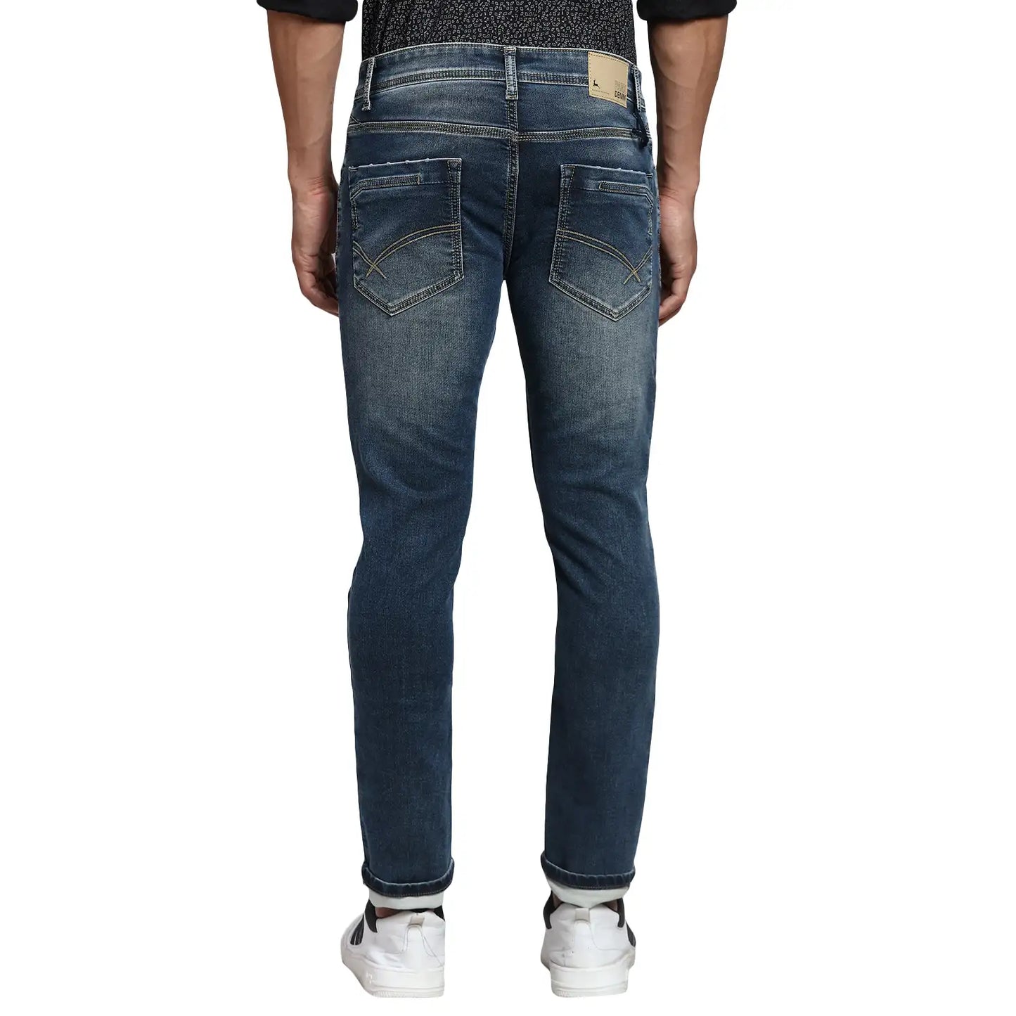 Men Slim Fit Blue Jeans