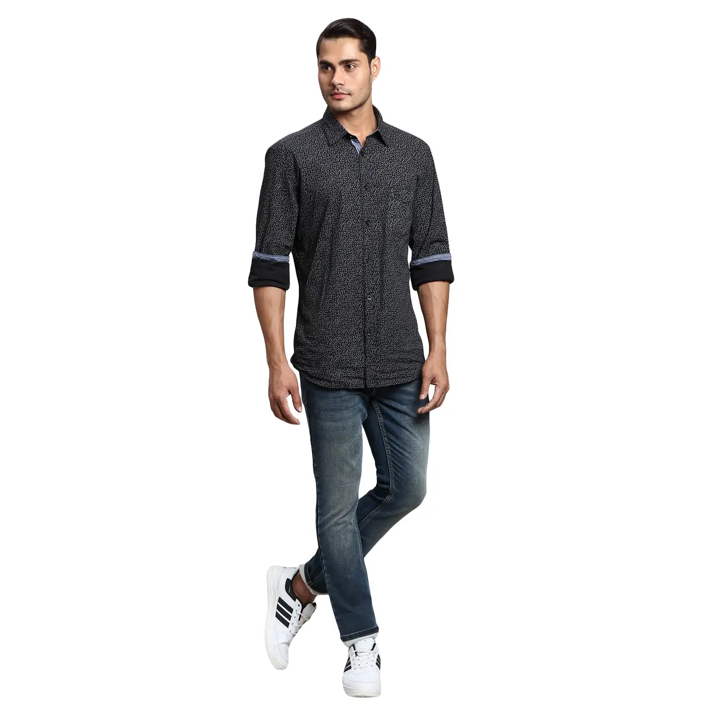 Men Slim Fit Blue Jeans