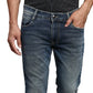 Men Slim Fit Blue Jeans