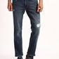 Men Slim Tapered Fit Blue Jeans