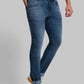 Men Slim Tapered Fit Blue Jeans