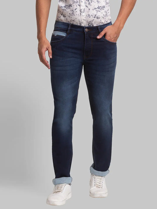 Men Skinny Fit Blue Jeans