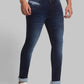 Men Tapered Fit Blue Jeans