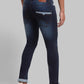 Men Tapered Fit Blue Jeans