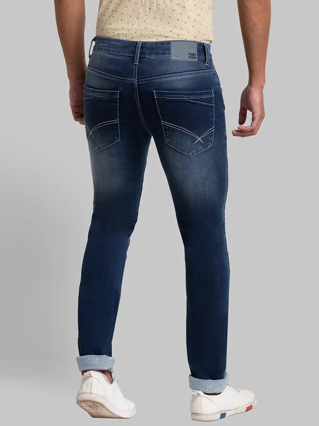 Men Skinny Fit Blue Jeans