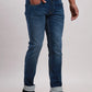 Men Blue Skinny Fit Plain Cotton Blend Jeans