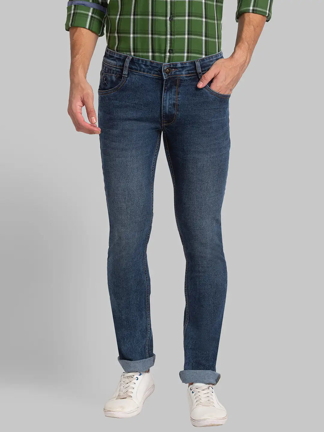 Men Skinny Fit Blue Jeans